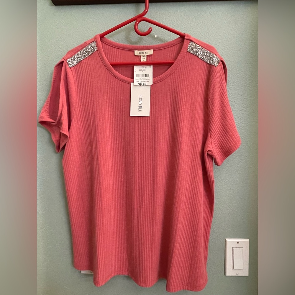 Como Blu XL sweater with sleeve cut-outs